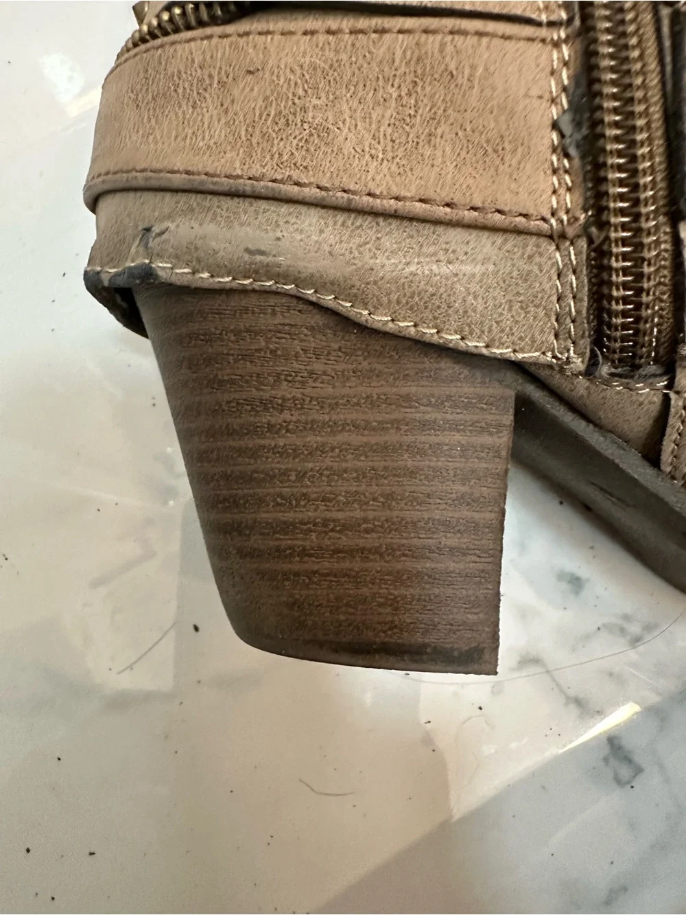 POP Lonna Taupe Slouch Knee High Boots Size 8.5 M